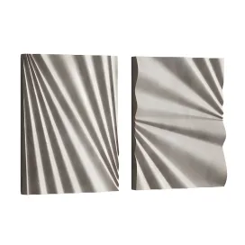 Decorative wall art waves gypsum wall sculpture